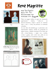 Nome René Magritte Nacionalidade belga Profissão pintor