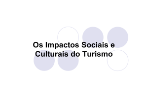 Impactos sociais e culturais do turismo