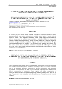 12 AVALIAÇÃO NUTRICIONAL DO MILHO CULTIVADO COM