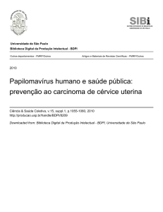 Papilomavírus humano e saúde pública: prevenção ao