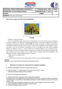 3ª u.l. - exercícios de revisão