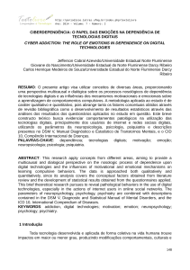 CIBERDEPEND&Ecirc;NCIA: O PAPEL DAS EMO&Ccedil;&Otilde;ES NA