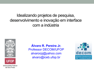 Idealizando projetos de pesquisa, desenvolvimento e inovação em