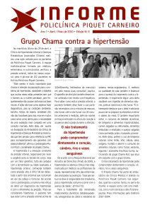 Grupo Chama contra a hipertensão - Policlínica Piquet Carneiro