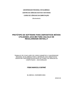 protótipo de software para dispositivos móveis