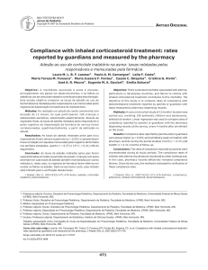 Compliance with inhaled corticosteroid treatment: rates reported by