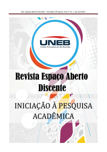 união educacional de brasília revista espaço aberto discente