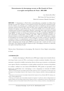 Determinantes do desemprego recente no Rio