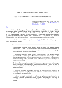 Normativa ANEEL nº 687/2015 ( Atualização da REN nº