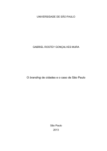 O branding de cidades e o caso de São Paulo