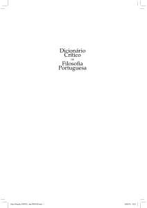 Dicionário Crítico Filosofia Portuguesa