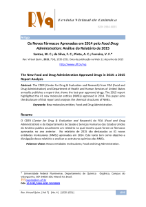 Os Novos Fármacos Aprovados em 2014 pelo Food Drug