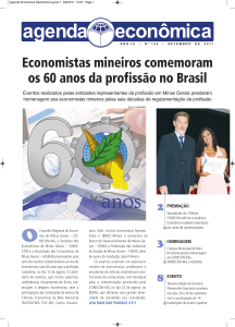 Economistas mineiros comemoram os 60 anos da profissão no Brasil