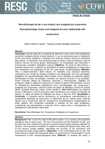 Artigo de revisão Neurofisiologia da dor e sua relação com