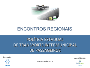 política estadual de transporte intermunicipal de passageiros