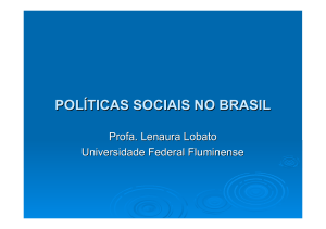 políticas sociais no brasil