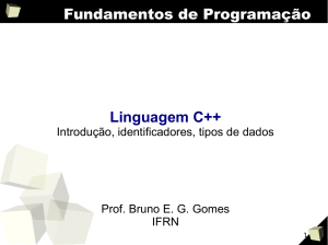 Fundamentos de Programação Linguagem C++