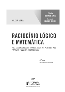 raciocínio lógico e matemática