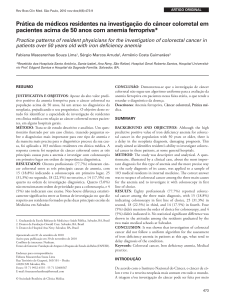 Prática de médicos residentes na investigação do câncer colorretal