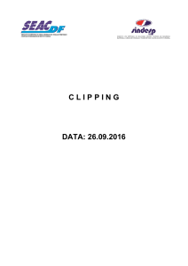 clipping data: 26.09.2016 - SINDESP-DF