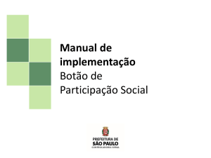 Manual do Botão de Participação Social