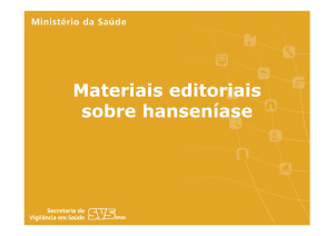 apresentação de materiais editoriais em hanseníase