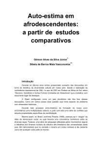 Auto-estima em afrodescendentes: a partir de estudos comparativos