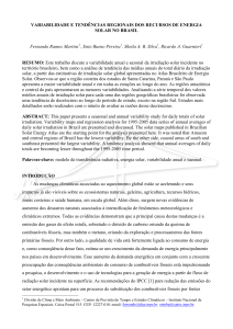 variabilidade e tendências regionais dos recursos de energia