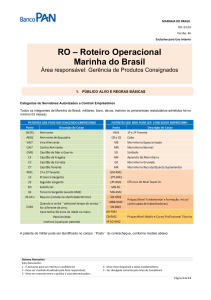 Roteiro Operacional Marinha do Brasil