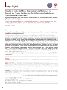 Relação do Índice de Massa Corpórea com as Mudanças na