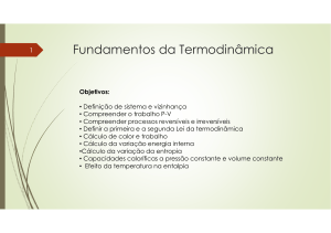 Entropia e a segunda lei Da termodinâmica