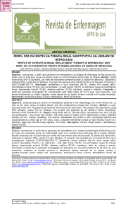 perfil dos pacientes em terapia renal substitutiva em unidade de