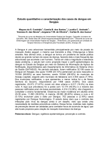 8903 Estudo quantitativo e caracterização dos casos de dengue em