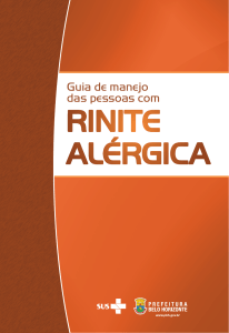 rinite alérgica - Prefeitura Municipal de Belo Horizonte