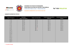 Gabaritos - FGV Projetos