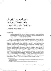 A crítica ao duplo revisionismo nos Cadernos do cárcere