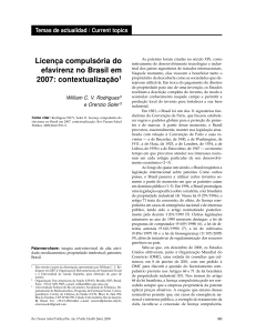 Licença compulsória do efavirenz no Brasil em 2007