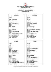 Ensino Médio - Colégio Salesiano Leão XIII