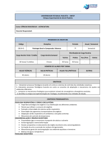 CBLN-41 - Fisiologia Geral e Comparada Sistemas