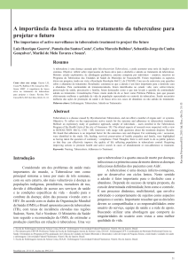 A importância da busca ativa no tratamento da tuberculose para
