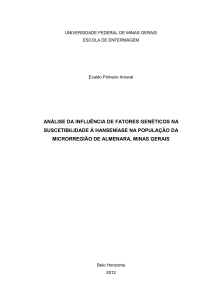 análise da influência de fatores genéticos na suscetibilidade à