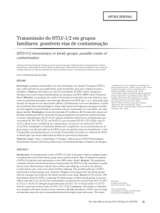 Transmissão do HTLV-1/2 em grupos familiares: possíveis vias de