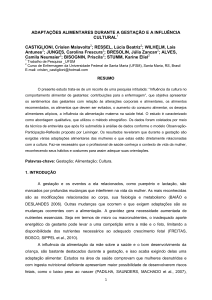 adaptações alimentares durante a gestação e a influência