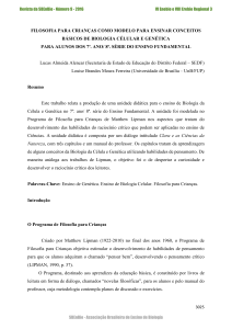 FILOSOFIA PARA CRIANÇAS COMO MODELO PARA ENSINAR