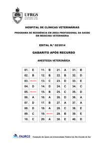 gabarito após recurso 01. e 11. b 21. a 31. b 02. b 12. b 22