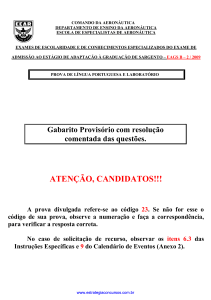 ATENÇÃO, CANDIDATOS!!!