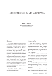 HiPodErmóClisE ou via subCutânEa - Revista |HUPE