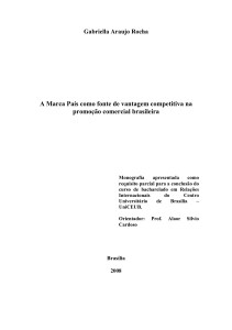 Gabriella Araujo Rocha A Marca País como fonte de vantagem