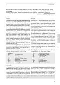 Polimiosite infantil versus distrofia muscular congénita: um desafio