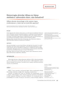 Hemorragia alveolar difusa no lúpus sistêmico: adversário duro, não